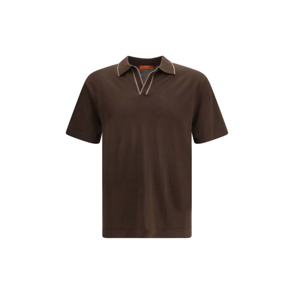 Cruna Men Knitted Polo With Short Sleeves